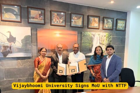 Vijaybhoomi University Signs MoU with NTTF